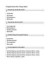 Trắc nghiệm dược lý bài kháng sinh có đáp án