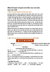 Mẫu kế hoạch chuyên môn tiểu học cho năm học mới nhất