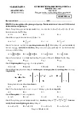 Đề thi thử tốt nghiệp THPT 2025 môn Toán lần 2 Sở GD&ĐT Sơn La
