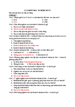 Ngân hàng câu hỏi trắc nghiệm kinh tế chính trị | Đại học Sư Phạm Hà Nội