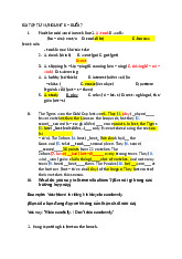 Tổng hợp bài tập từ vựng tiếng anh cơ bản 2: Unit 8 Buổi 7 | Học viện tài chính