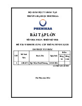 Website cung cấp thông tin du lịch ẩm thực Tây Bắc | Báo cáo bài tập lớn học phần Thiết kế Web | Trường Đại học Phenikaa