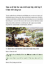 Làm một bài thơ sáu chữ hoặc bảy chữ lớp 8 Chân trời sáng tạo