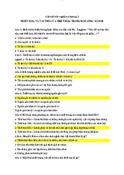 Câu hỏi trắc nghiệm ôn tập chương 1 môn Chủ nghĩa xã hội khoa học có đáp án