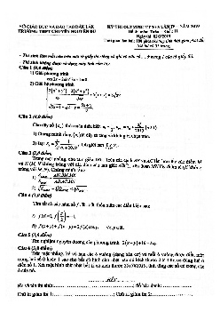Đề thi Olympic 10/3 Toán 11 năm 2019 lần 4 trường chuyên Nguyễn Du – Đăk Lăk