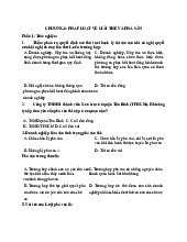 Bài tập thực hành Chương 6: Pháp luật về giải thể và phá sản môn Pháp luật kinh tế | Trường Đại học Thủy Lợi