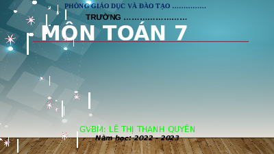Bài giảng điện tử môn Toán 7 Chương 9 Bài 1: Làm quen với biến cố ngẫu nhiên (Tiết 2) | Chân trời sáng tạo