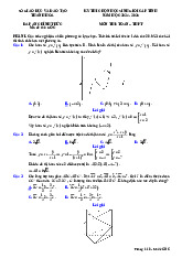 Đề chọn học sinh giỏi tỉnh Toán THPT năm 2024 – 2025 sở GD&ĐT Thanh Hóa