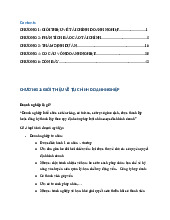 Lưu Đồ Tài Chính Doanh Nghiệp và Phân Tích Dự Án | Môn Tài chính doanh nghiệp - Đại học Ngoại Thương
