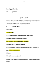 Bài tập trắc nghiệm - Đồ án tốt nghiệp | Trường Đại Học Công Đoàn