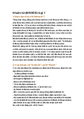 Khước từ (WAIVER) là gì ?