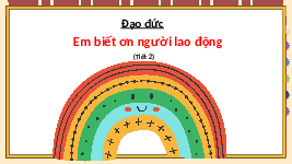 Giáo án điện tử Đạo đức 4 Bài 2 Cánh diều: Em biết ơn người lao động (tiết 2)