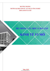 Hệ thống câu hỏi bài tập Kinh tế vi mô | Đại học Kinh tế kỹ thuật công nghiệp