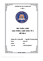 Tình huống về doanh nghiệp tư nhân | Bài thảo luận luật kinh tế