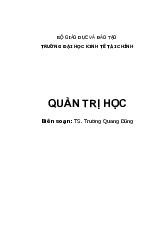 Tài liệu môn quản trị học