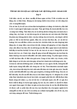 Tả một con vật hoặc loài vật thông minh | Tập làm văn 4