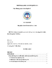 Tiểu luận môn Kinh tế chính trị Mac Lênin  - trường đại học kinh tế Quốc dân