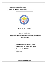 Đánh giá Hoạt động Ngân hàng VIB Đống Đa | Môn Thực hành 1 - Đại học Công Đoàn