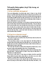 Thế quyền (Subrogation) là gì? Đặc trưng, vai trò của thế quyền