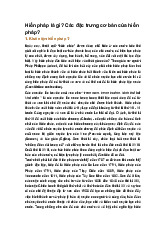 Hiến pháp là gì? Các đặc trưng cơ bản của hiến pháp?