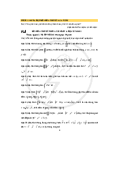 Tổng hợp đề thi cuối kỳ Giải tích 2 qua các năm | Đại học Bách Khoa Hà Nội