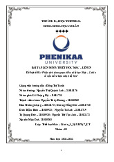 Phân tích theo quan điểm triết học Mác – Lênin về vấn đề cơ bản của triết học | Bài tập lớn học phần Triết học Mác - Lênin