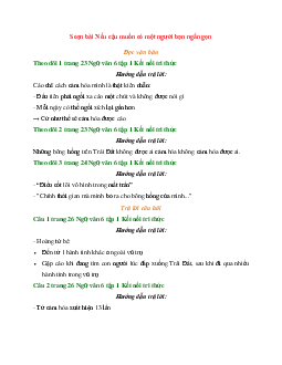 Soạn bài Nếu cậu muốn có một người bạn ngắn gọn | Ngữ Văn 6 Kết Nối Tri Thức