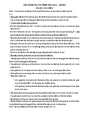 Đề cương ôn tập Môn Triết học Mác - Lênin | Đại học Bách Khoa Hà Nội