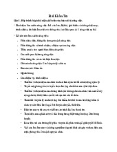 Bài Kiểm Tra Quản trị nhân lực đại cương | Đại học Nội Vụ Hà Nội