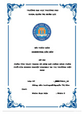 Phân tích cụ thể hệ thống phân phối hiện tại của Vinamilk | Bài thảo luận marketing căn bản