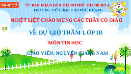 Giáo án điện tử Tin học 3 Bài 5 Kết nối tri thức: Sử dụng bàn phím máy tính