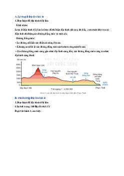 Giải SGK môn Địa lí 6 bài 13: Các dạng địa hình chính trên trái đất. Khoáng sản | Kết nối tri thức
