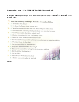 Giải bài tập SBT Tiếng Anh lớp 12 chương trình mới Unit 7: Artificial Intelligence