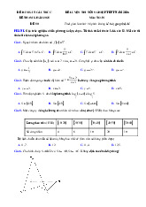 Đề thi thử tốt nghiệp THPT 2025 môn Toán bám sát đề minh họa - Đề 50