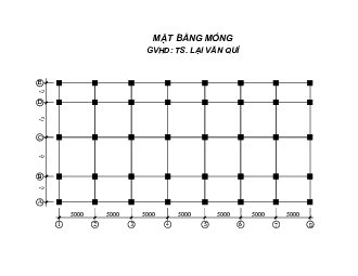 Giáo trình "Mặt bằng móng"