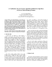 A Combination between Genetic Algorithm and Heuristic Algorithmin Electric Vehicle Routing Problem
