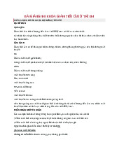BÀI GIẢNG NHI KHOA: GIẢM TIỂU CẦU VÀ HỘI CHỨNG XUẤT HUYẾT môn Nhi khoa | Trường Đại Học Y Dược Thái Bình