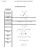Phần 1- Công thức và Phân phối Xác suất Thống kê môn Xác suất thống kê| Đại học Duy Tân