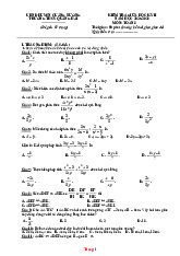 Đề Thi Giữa HK 2 Toán 8 THCS Quang Hải 2025-2026 Có Đáp Án Ma Trận Đặc Tả