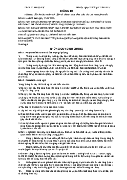 Thông tư Hướng dẫn phương pháp lập và trình bày báo cáo tài chính hợp nhất