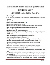 5 Chuyên Đề Bồi Dưỡng Học Sinh Giỏi Hình Học Lớp 7