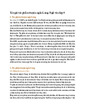 Tác giả tác phẩm truyện ngắn Làng: Ngữ văn lớp 9