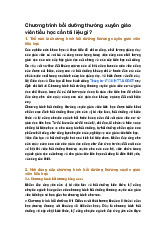 Chương trình bồi dưỡng thường xuyên giáo viên tiểu học cần tài liệu gì?