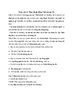 Soạn bài Thực hành tiếng Việt trang 54 - Cánh Diều 6