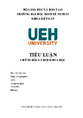 Tiểu luận môn Chủ nghĩa xã hội khoa học  - trường đại học kinh tế- tài chính thành phố Hồ chí minh