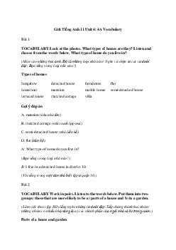 Giải Tiếng Anh 11 Unit 4: 4A Vocabulary | Friends Global