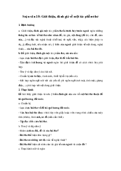 Soạn bài Giới thiệu, đánh giá về một tác phẩm thơ - Cánh diều 10