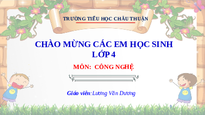 Giáo án điện tử Công nghệ 4 Bài 1 Cánh diều: Lợi ích của hoa, cây cảnh đối với đời sống