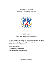 Lý luận của C.Mác về hàng hóa sức lao động và thực trạng, giải pháp để phát triển thị trường hàng hóa sức lao động ở nước ta hiện nay.| Đại học Kinh Tế Quốc Dân