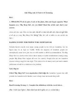 Giải Tiếng Anh 11 Unit 4: 4C Listening | Friends Global